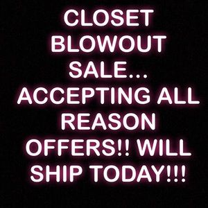 Accepting ALL reasonable offers-will ship TODAY!